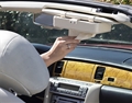 The Custom Edge Luxury Auto Visor Tissue Holder Beige 